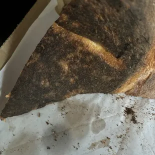 Burnt pizza