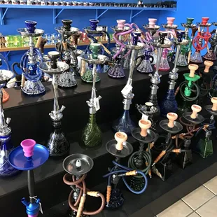 a variety of hookah items