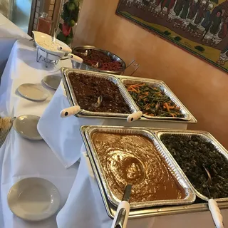 Ethiopian Traditional Family Meal