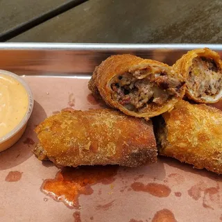 Brisket Philly Egg Rolls