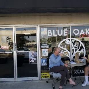 two people sitting at a table