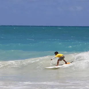 We cannot believe that he took first place in his first two rounds and then won second place in the finals at his first surfing championship