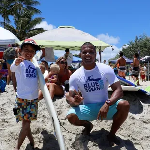 Blue Ocean Breeze Surf School team at the ShoreBreack Classic in Kailua Beach.