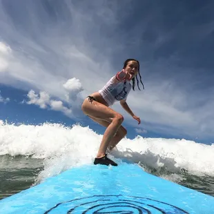 What a an amazing journey for you. Congratulations for successfully completing our Level One Surfing Program Michaela.‍