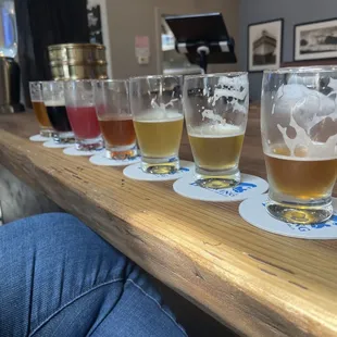 Flight of fabulous beer