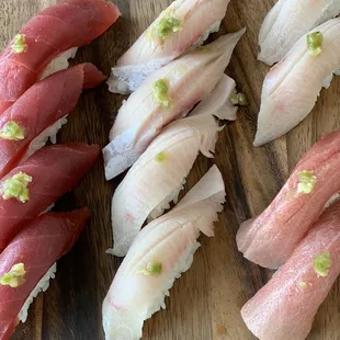 Alan T.
  0    1
 Tuna Maguro, Yellowtail, Fatty Tuna Toro - Photo by Yelp user Alan T.