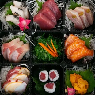 Oh my OMAKASE! Our Omakase box is now available for take-out orders!