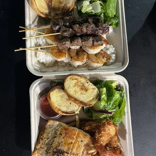 31. Steak - Shrimp Kebab