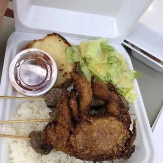 50. Soft Shell Crab - Shrimp Kebab