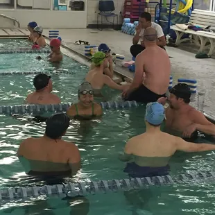 The Freestyle Training Group accommodates a wide range of swimming ability.