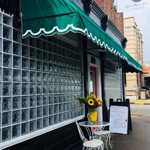 Outside of The Blue Olive Cafe