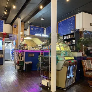 the interior of the restaurant