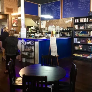 Service area inside the Cafe