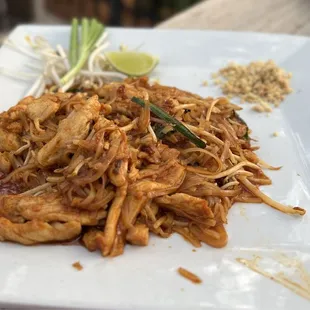 Phad Thai w/ Sliced Chicken $20