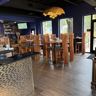 the dining area