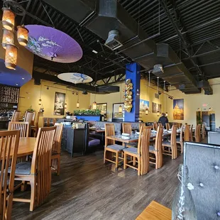 the interior of the restaurant