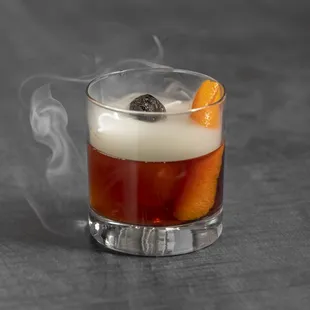 Smoked Sour Cherry Old Fashioned