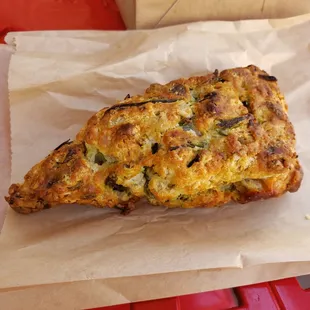 Savory onion scone