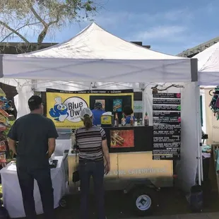 Blue Owl set up at Made With Love market in Downtown Gilbert