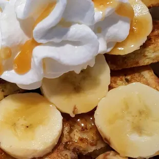 Nutella, Banana &amp; Caramel French Toast