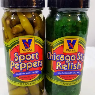 We proudly serve Vienna brand hot dogs and condiments on our Chicago dogs.