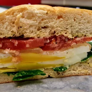 Sunrise Pesto Breakfast Sandwich