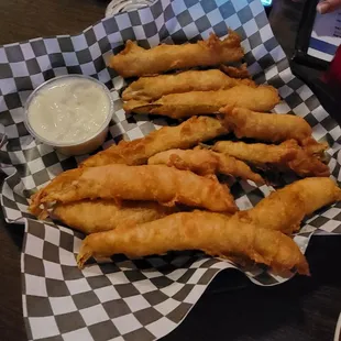 Fried Pickles w/Bleu cheese