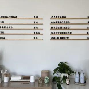 Drink Menu