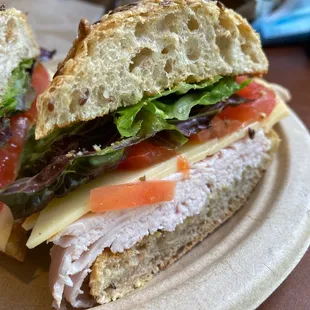 Turkey and smoked Gouda sandwich