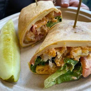 Buffalo chicken wrap