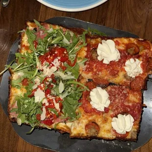 Detroit style pizza