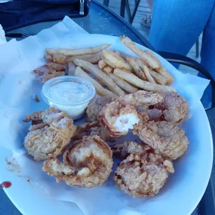 Fried shrimp platter