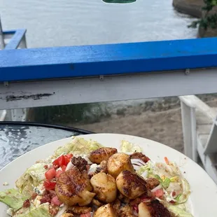 Scallop bistro salad