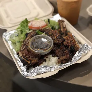 Yum yum Thai tea and short ribs for $13 total