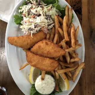 3 Halibut Fish and Chips