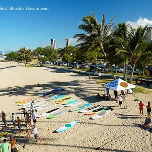 Try before you buy and SUP clinics at Ala Moana beach to help our customers find the right board for their needs