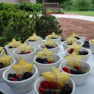 Mixed fruit and gelato