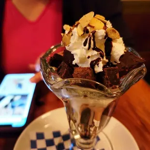 Salted Chocolate Brownie Sundae