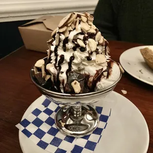 Dark Chocolate-Sea Salt Brownie Sundae