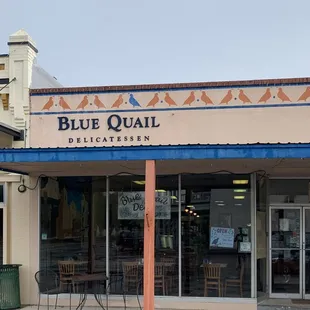 the front of the restaurant