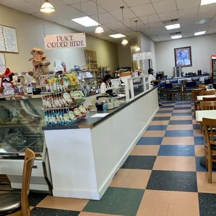 the interior of a restaurant