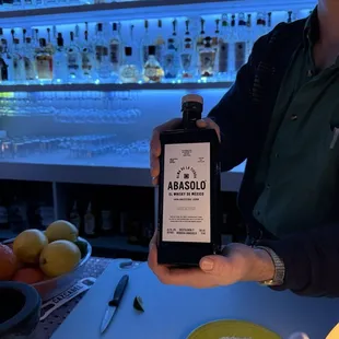 Matt showing us the goods