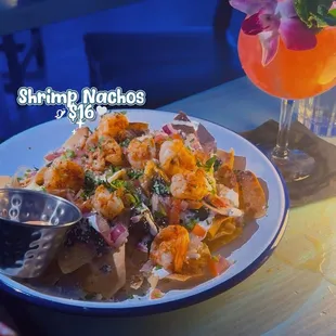 Shrimp nachos