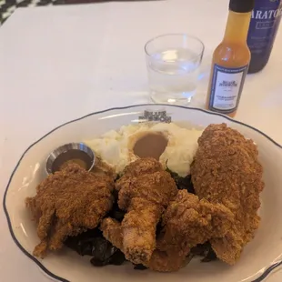 Best item on the menu! Some of the best fried chicken I&apos;ve had in my life.  So crispy and juicy and tender inside and full of flavor. 10/5