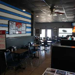 the interior of a restaurant