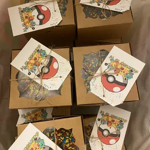 a box of pokemon cards