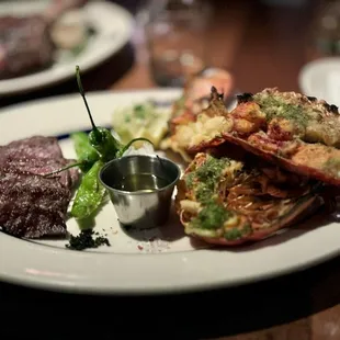 Wagyu and lobster