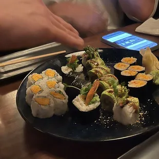 food, sushi, sashimi, sushi and sashimi