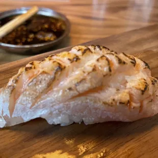Seared salmon toro that melts in your mouth