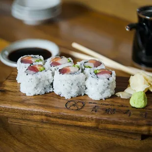 Salmon, Yellowtail and Tuna Roll